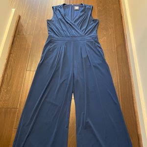 Blue Vince Camuto Wide Leg Jumpsuit